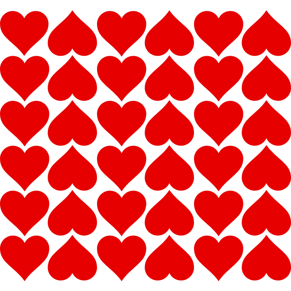 SVG Vector clip art of hearts