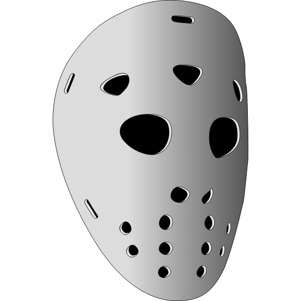 SVG Vector clip art of hockey mask