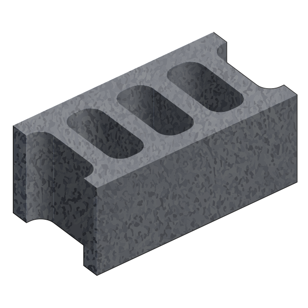 SVG Vector clip art of hollow black brick