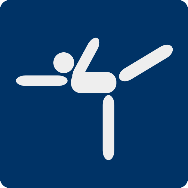 SVG Vector clip art of ice skating pictogram