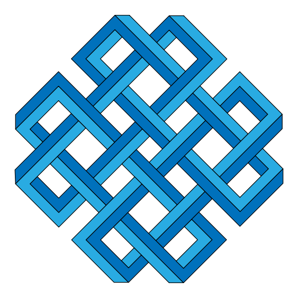 SVG Vector clip art of lattice-work type optical illusion