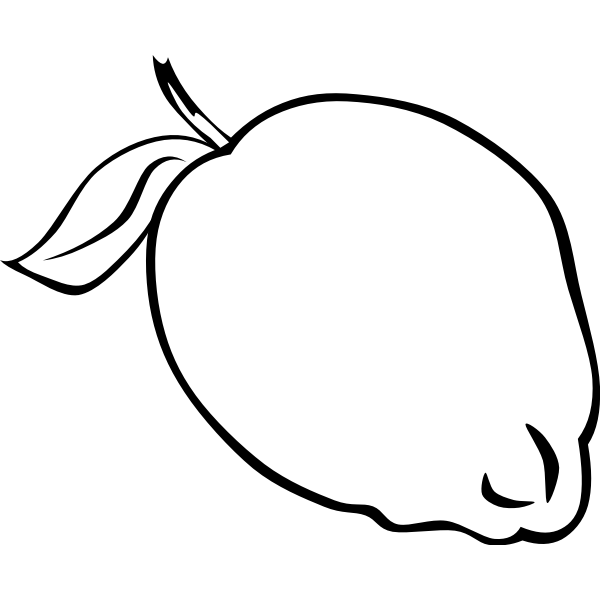 SVG Vector clip art of lemon