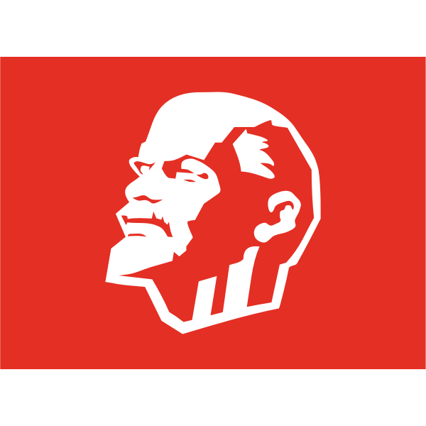 SVG Vector clip art of Leninist flag