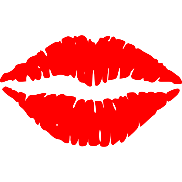 SVG Vector clip art of lips