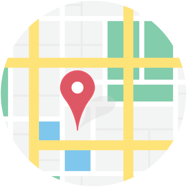 SVG Vector clip art of location on map sign