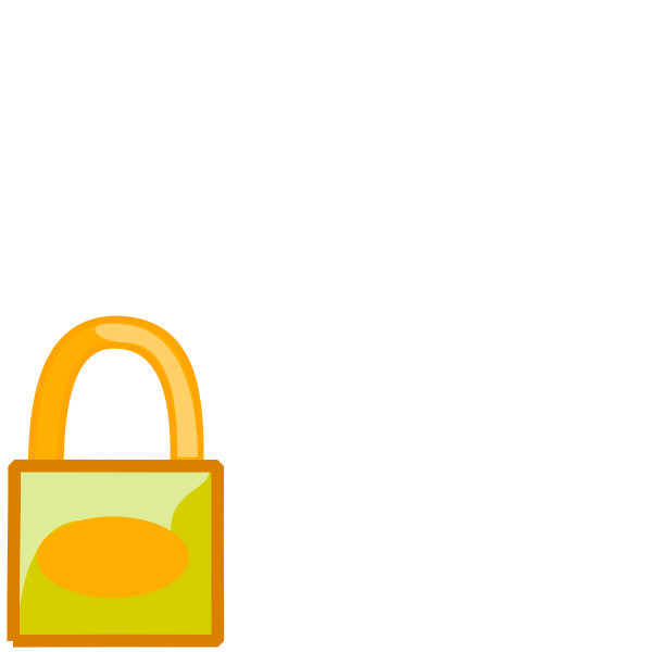 SVG Vector clip art of locked file PC icon in colour