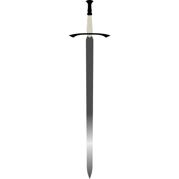SVG Vector clip art of long Celtic sword