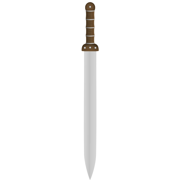 SVG Vector clip art of long Viking sword