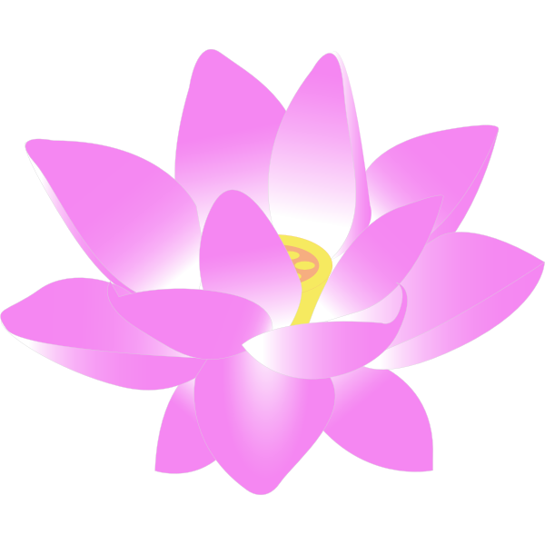 SVG Vector clip art of lotus blossom