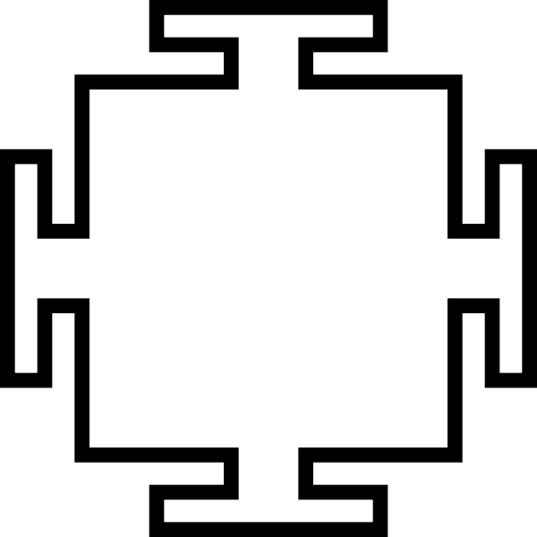 SVG Vector clip art of maze style border