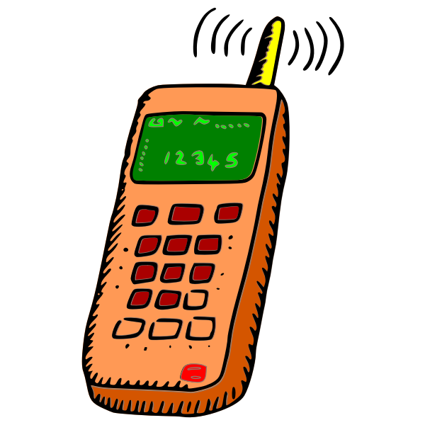 SVG Vector clip art of mobile phone