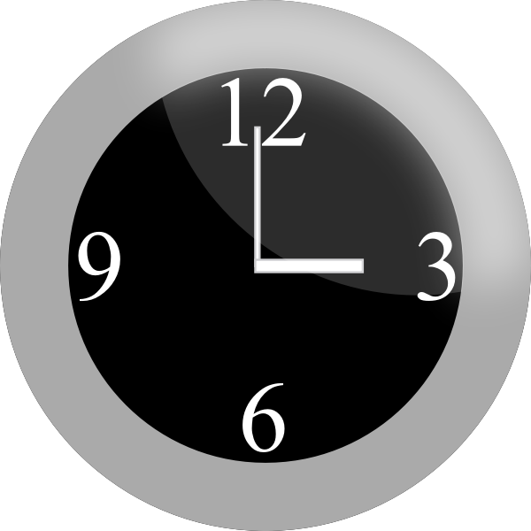 SVG Vector clip art of modern clock
