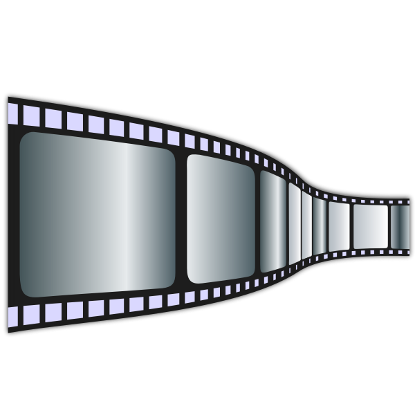 SVG Vector clip art of movie tape