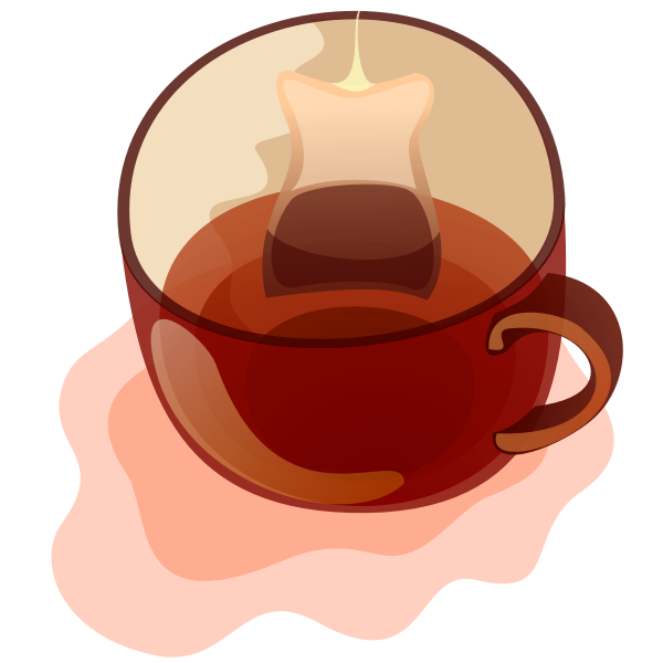 SVG Vector clip art of mug of tea
