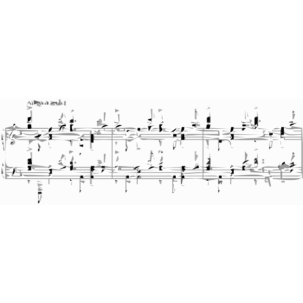 SVG Vector clip art of musical notebook excerpt