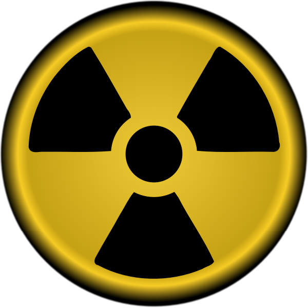 SVG Vector clip art of nuclear radiation symbol