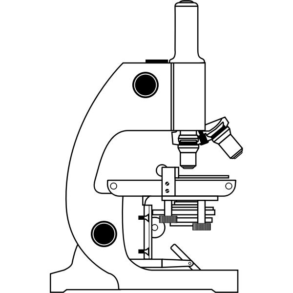 SVG Vector clip art of of a simple microscope