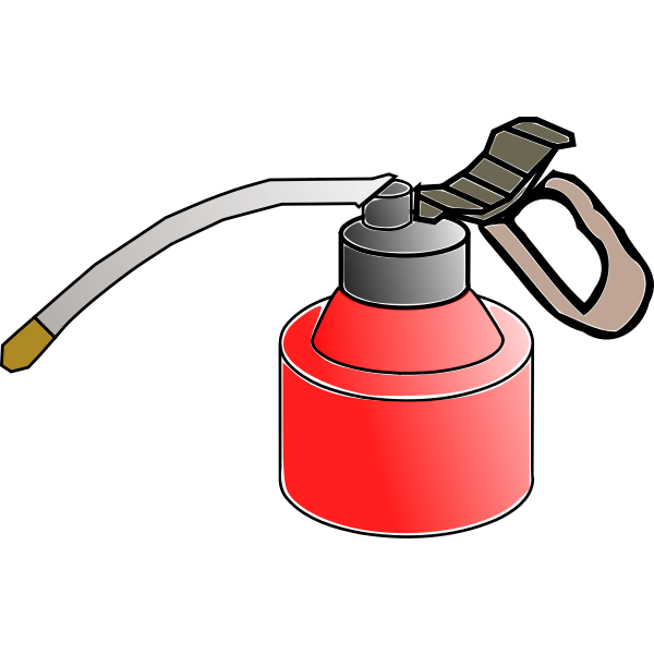 SVG Vector clip art of oil spray can