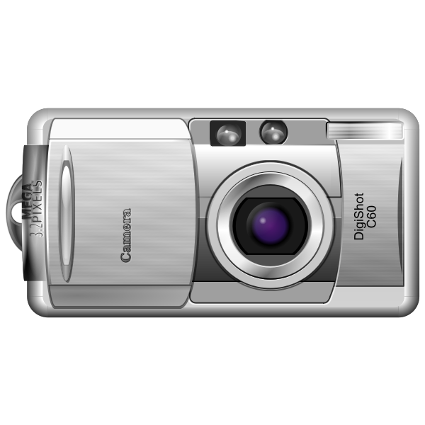 SVG Vector clip art of open and shoot digital camera