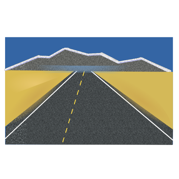 SVG Vector clip art of open road