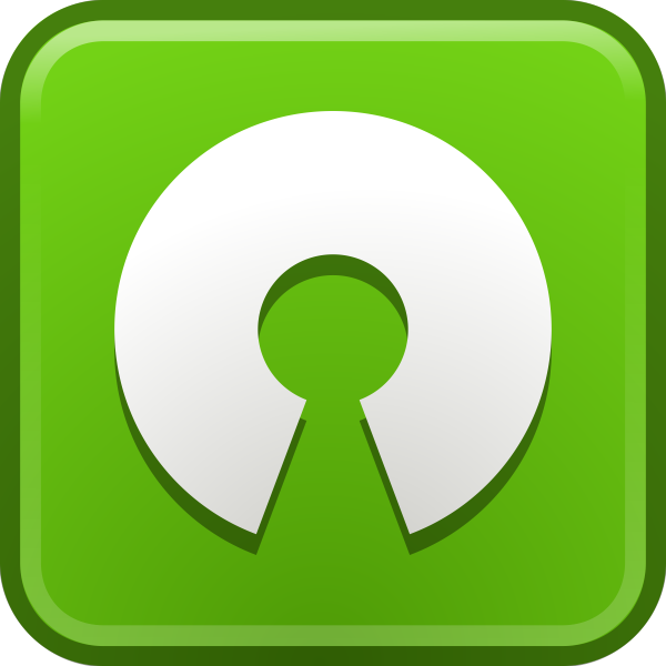 SVG Vector clip art of open source computer icon