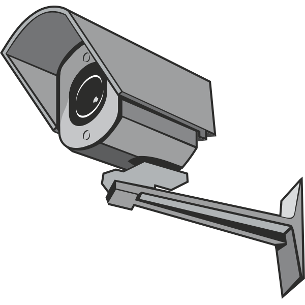 SVG Vector clip art of outdoor CCTV camera