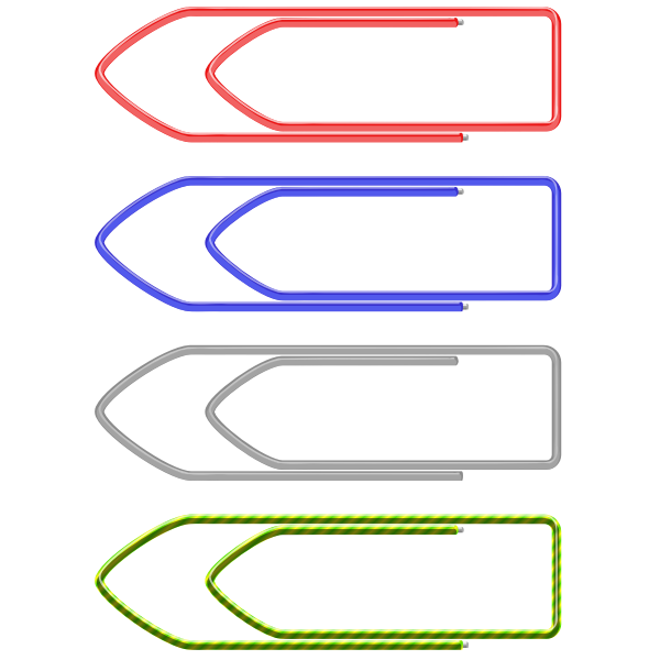 SVG Vector clip art of paper clips