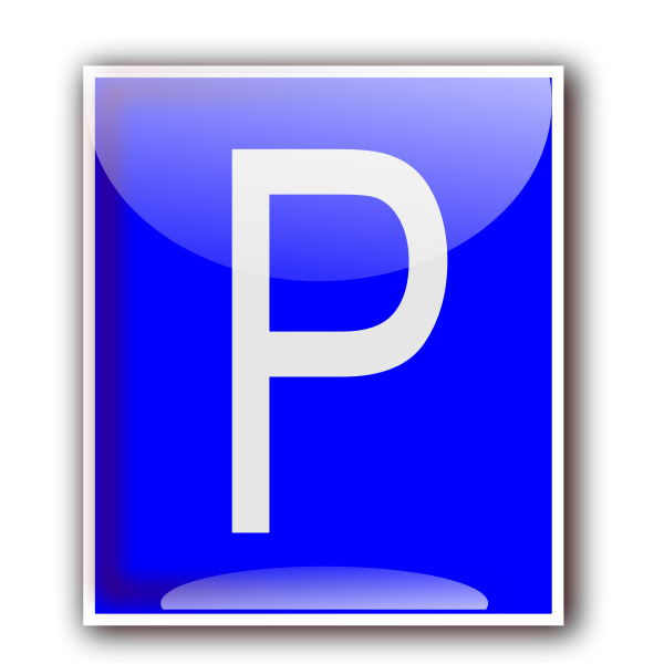 SVG Vector clip art of parking area sign