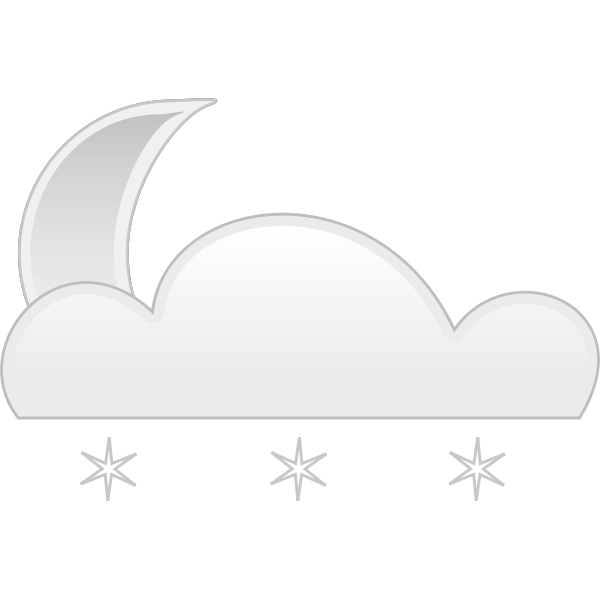 SVG Vector clip art of pastel colored snowy cloud sign