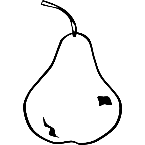SVG Vector clip art of pear