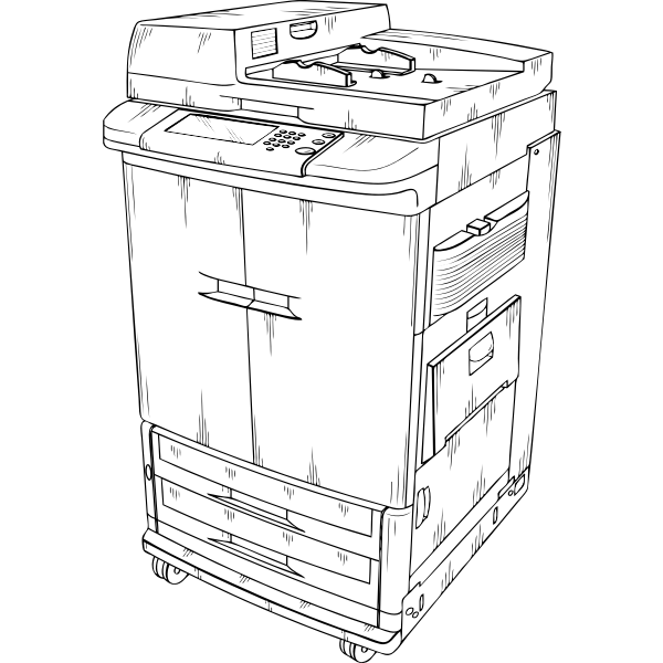 SVG Vector clip art of photocopier
