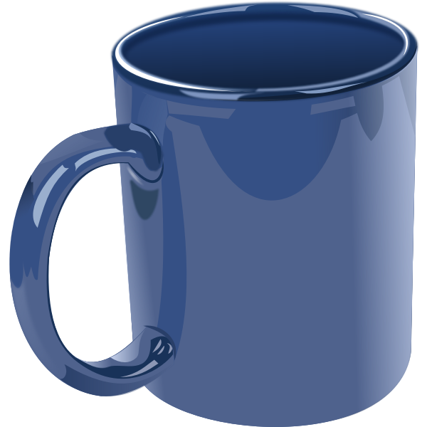 SVG Vector clip art of photorealistic ceramic mug