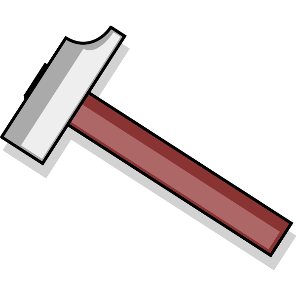 SVG Vector clip art of planishing hammer
