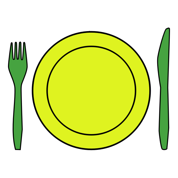 SVG Vector clip art of plastic cutlery