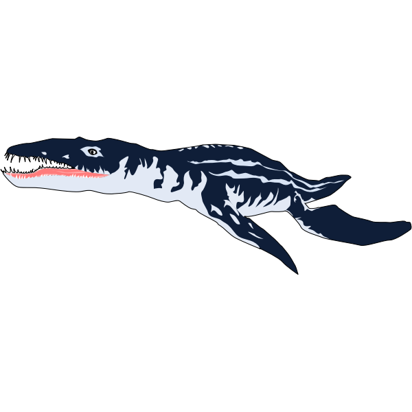 SVG Vector clip art of pliosaurus