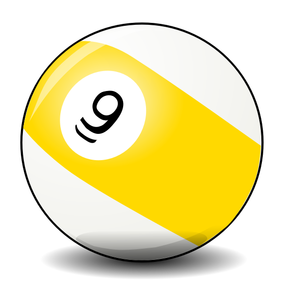 SVG Vector clip art of pool ball