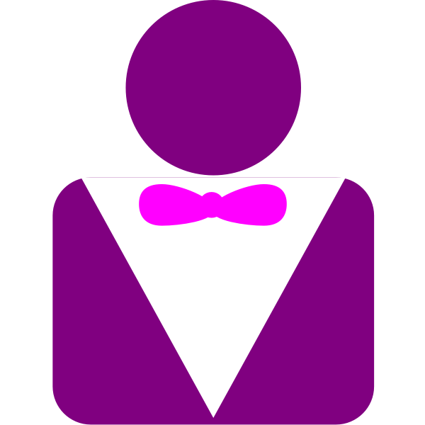 SVG Vector clip art of posh man avatar