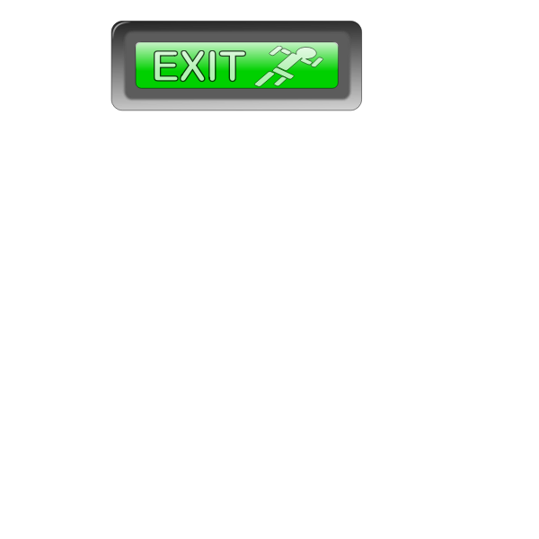 SVG Vector clip art of press for exit button