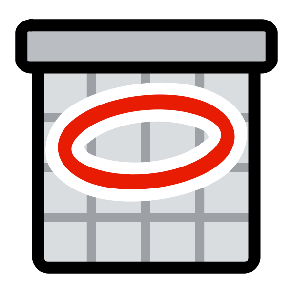 SVG Vector clip art of primary schedule icon