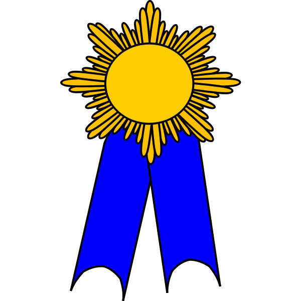 SVG Vector clip art of prize medal