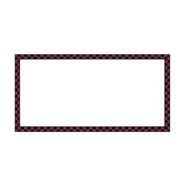 SVG Vector clip art of purple and black checkered rectangular border