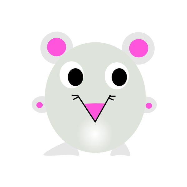 SVG Vector clip art of rat