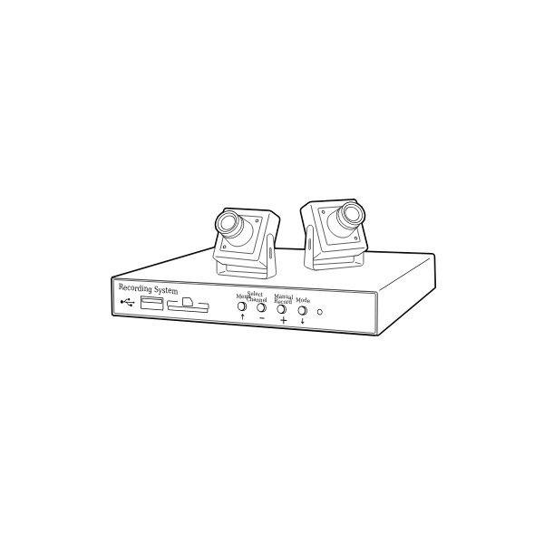 SVG Vector clip art of recording system console