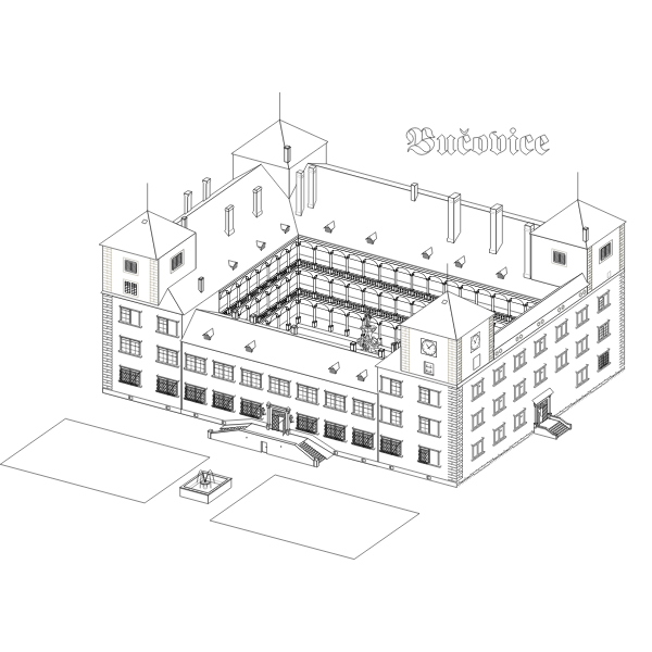 SVG Vector clip art of renaissance chateau