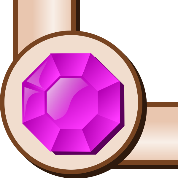 SVG Vector clip art of Role Playing Game left corner asset for a border