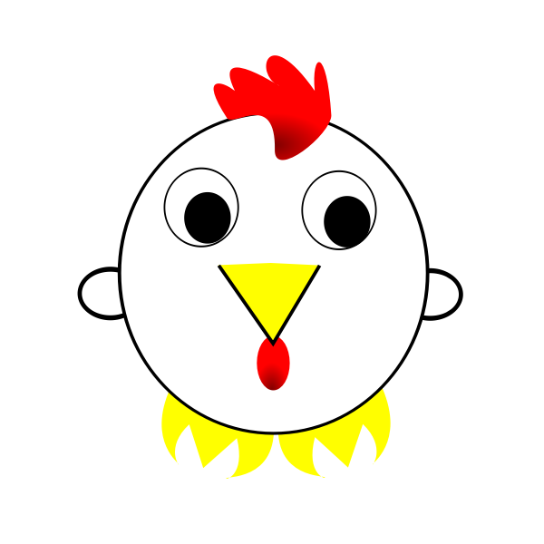 SVG Vector clip art of rooster