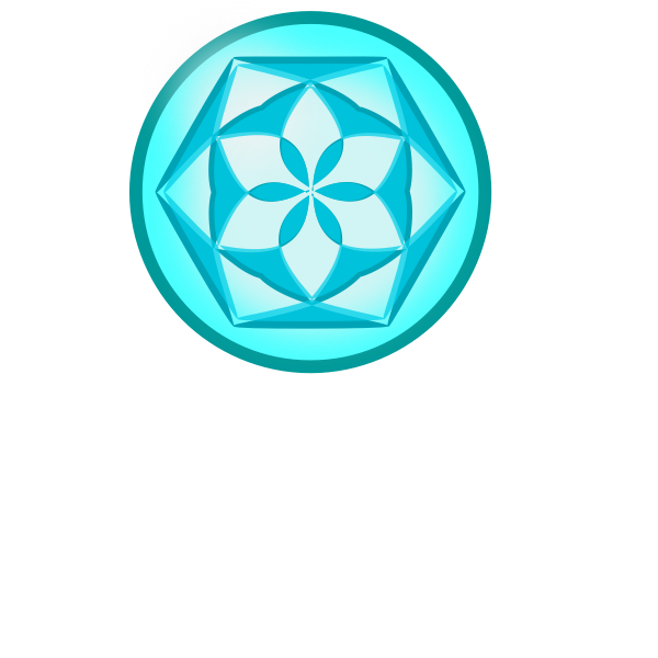 SVG Vector clip art of round blue ice sign
