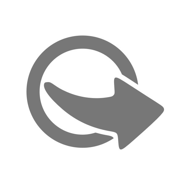 SVG Vector clip art of round grey export icon