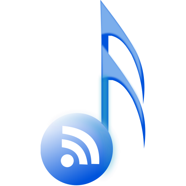 SVG Vector clip art of rss music icon