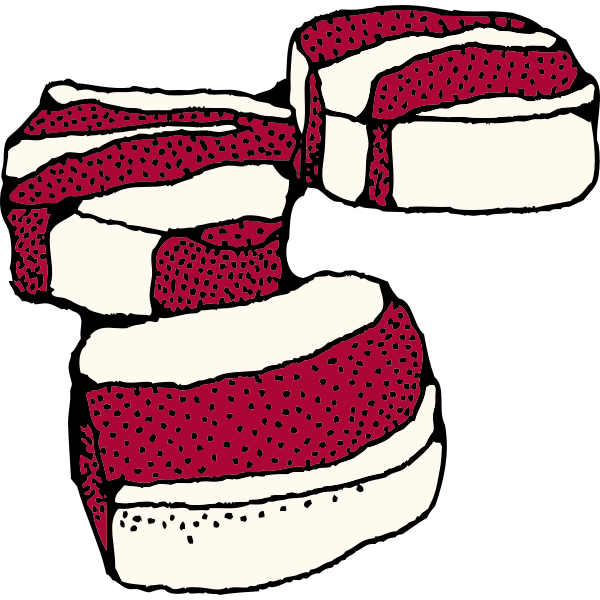 SVG Vector clip art of salt pork